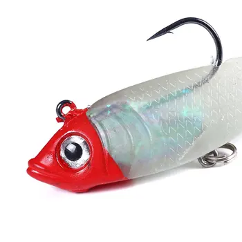 CHEERY 18.5g Plastic Lead-Weighted Soft Lure Fishing Bait 10cm Luminous Double Hook Fishing Gear Wholesale – Soft Lure – view 4