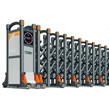 Automatic Expandable Aluminum Alloy Retractable Gate Factory Entrance for School Made of Durable Material