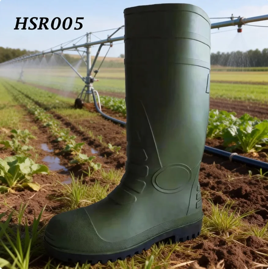 ZYF, stivali in PVC impermeabili disponibili in quattro colori per allevamenti, stivali in PVC per lavori di giardinaggio, calze alte fino a metà coscia, stivali impermeabili antifango, modello HSR005