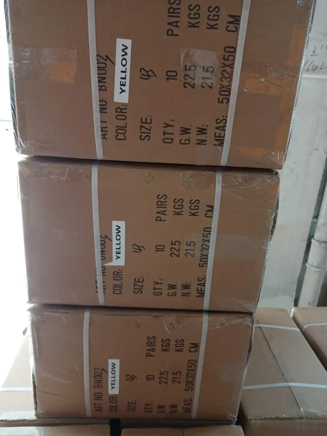 Packaging & shipping specifications