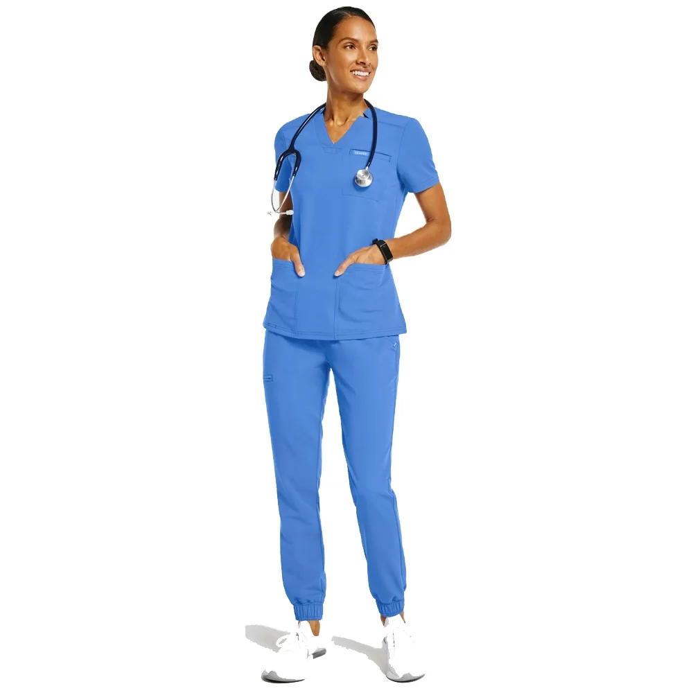 New Arrival Stretch Medical Scrub Set Hospital Uniform