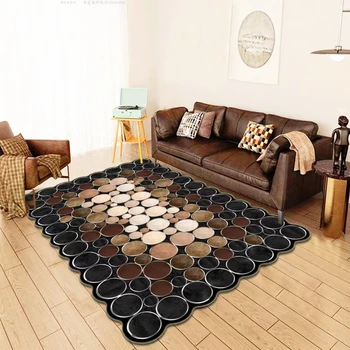 Factory Direct Selling 3d Printed New Design Carpet Big Size Fluffy Rugs For Living Room