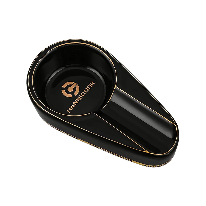 Custom Logo and Color Outdoor Oval Cigar Ashtray Cigar Accessories Portable  One Slot Cigar Ashtray Ceramic Ashtray Creative| Alibaba.com