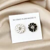 Confezione da 2 pezzi traforati in bianco e nero