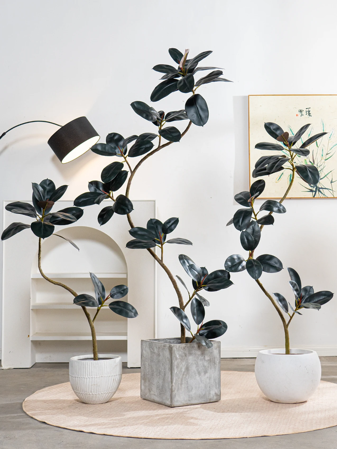 Artificial Plants Greenery Faux Plant Tree Large Artificial Banyan Tree Plant Artificial Tree Indoor Outdoor Decoration with Pot manufacture