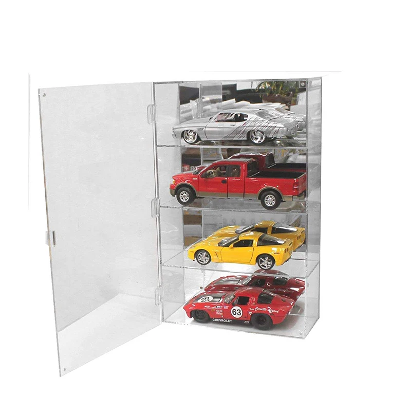 Acrylic Model Car Protector Toy Storage Wall Mounted or Tabletop Land 1/64 Car Die Cast Display Case
