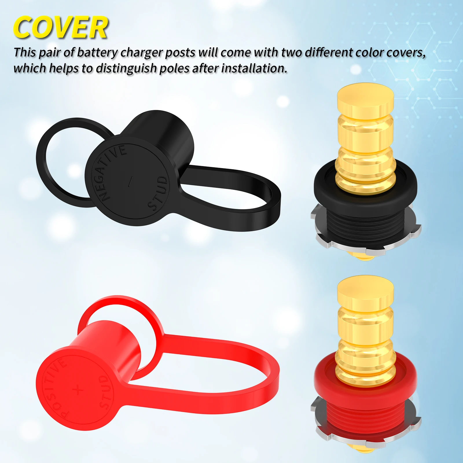 Starter / Junction Stud Boots - 1/0 AWG