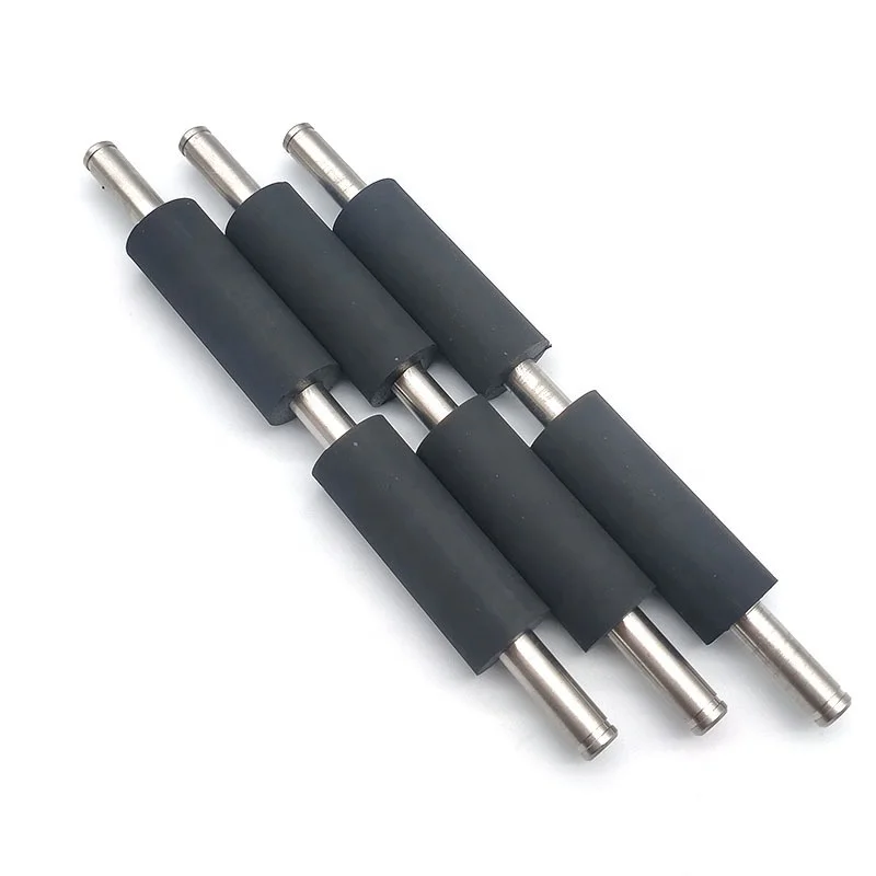 Customized Precision Label Printer Silicone Rubber Roller Paper Feeding and Conveyor Drive Platen Customized Rubber Rollers