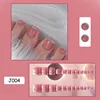 Estilo francés transparente J004 (estilo pegamento)