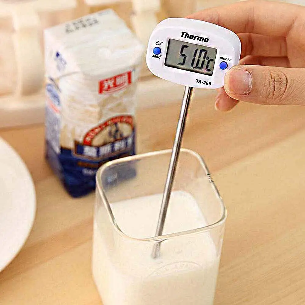 Food Thermometer Digital Thermometer Oven Meat Probe BBQ Cooking Chocolate Water Oil Kitchen Thermometer