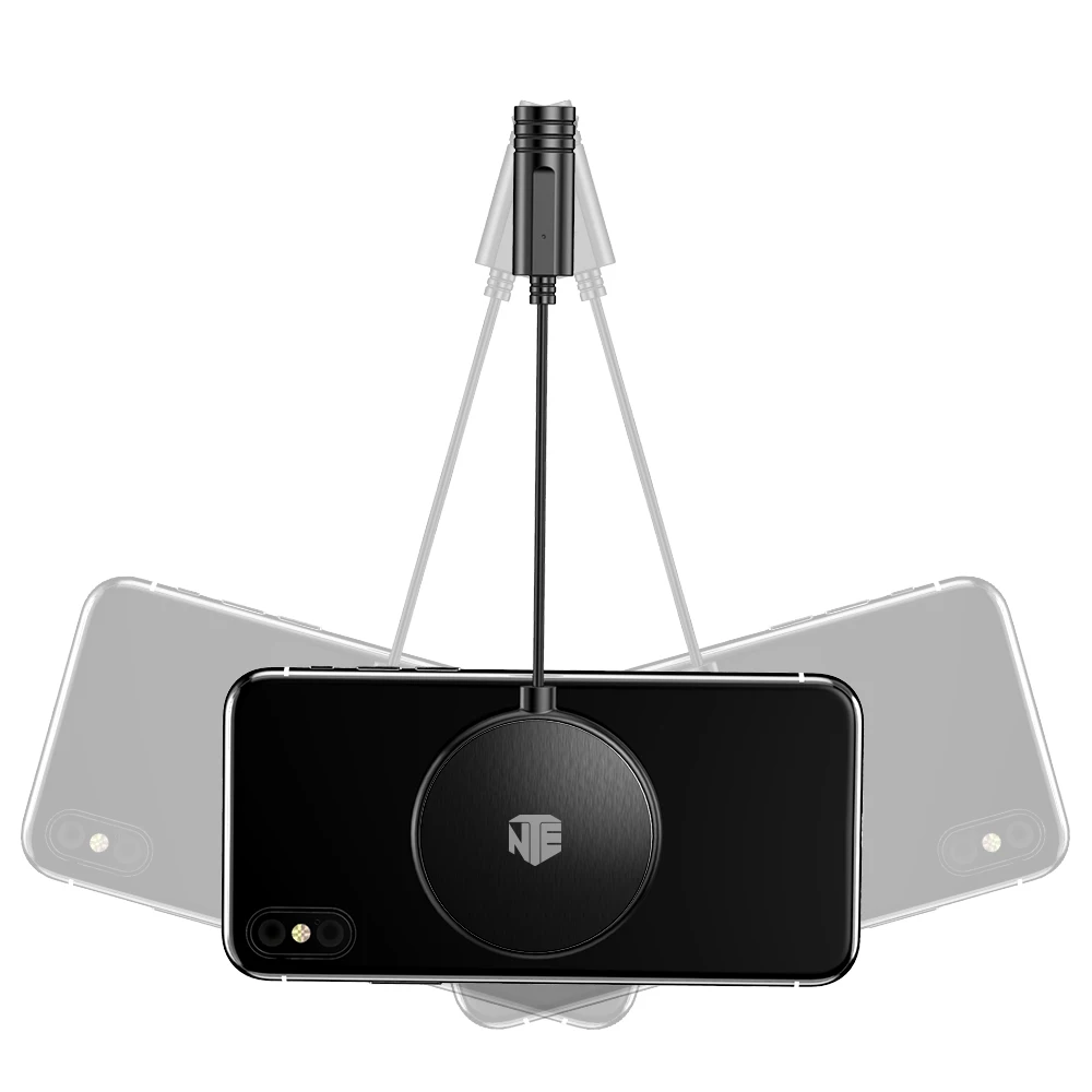 Бесплатная доставка Беспроводная зарядная док-станция Светодиодная лампа 10 Вт Qi Беспроводная зарядная подставка