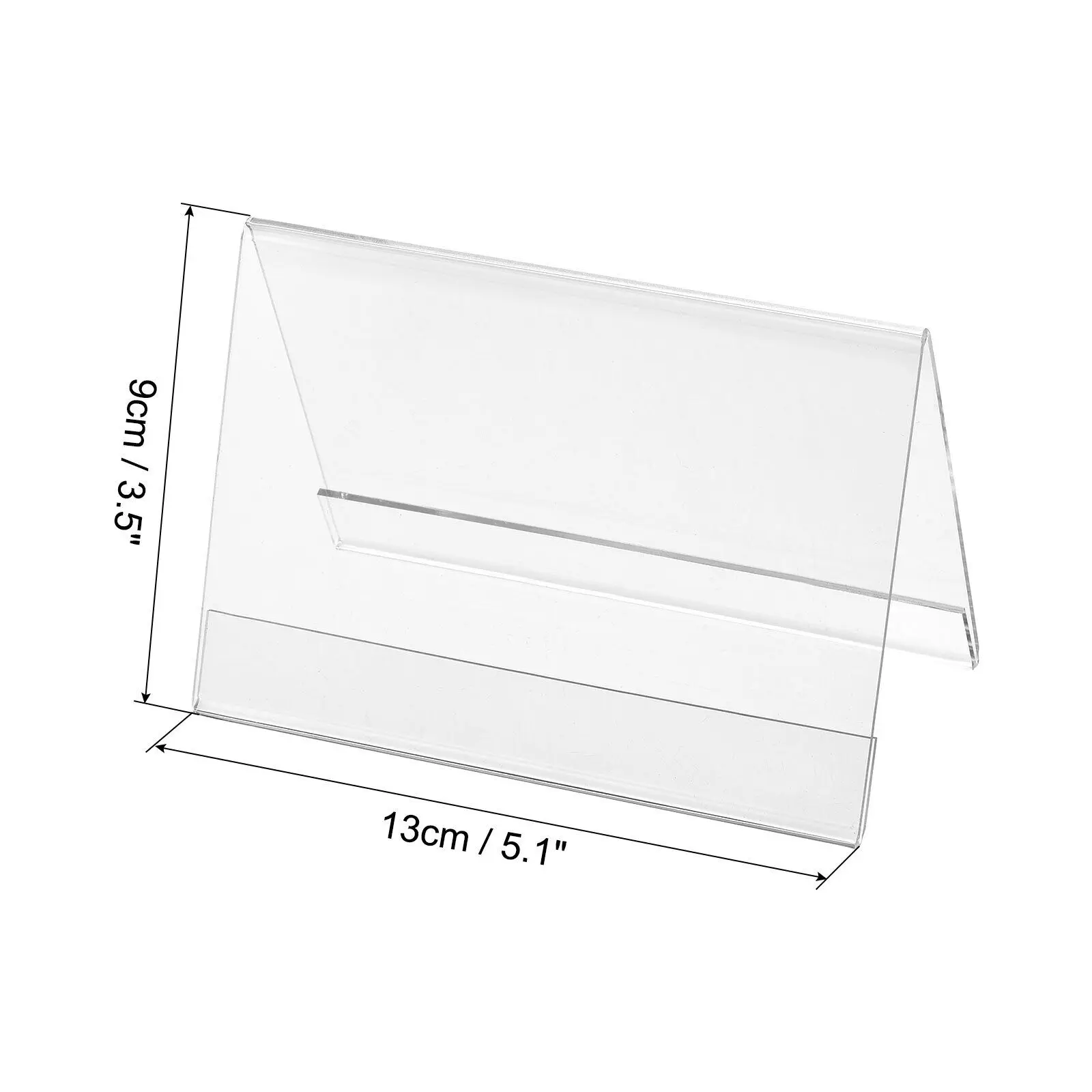 Custom Transparent Seating Assignments Acrylic Tent  Name Plate Hot Bending Triangle Conference Card Holder