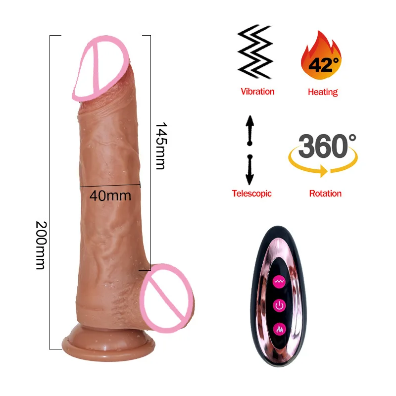 Remote Control Realistic Dildo Vibrator Masturbation Vibrating Dildo for Women Sex Toys