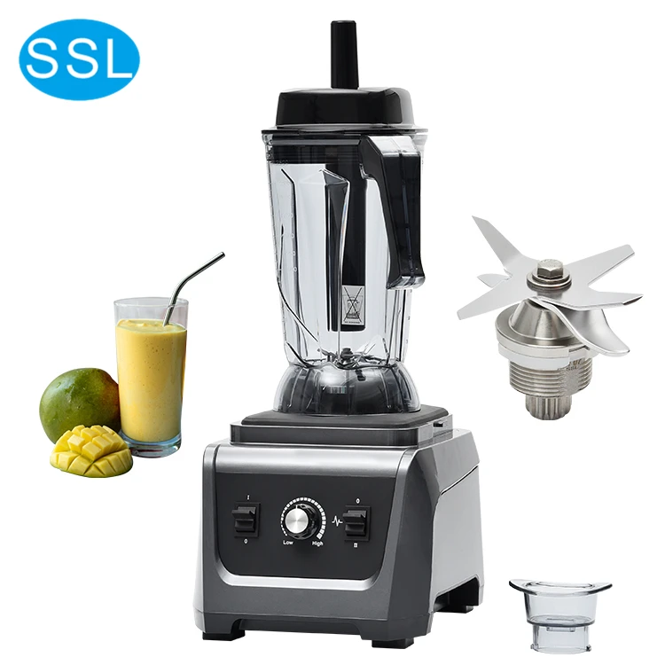High Quality Commercial Machine Processor Stainless Steel 2 Litre Fruit Mixer/Blender/Industrial/Crusher Food Blender