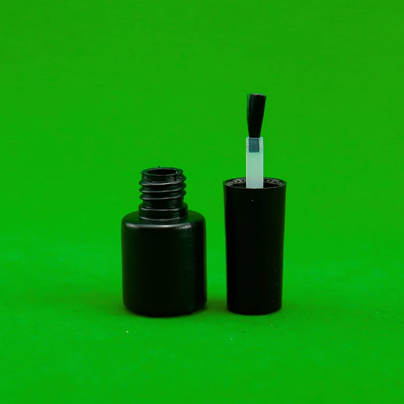 6ml 空の黒 UV ジェル HDPE プラスチックボトル ブラシボトル