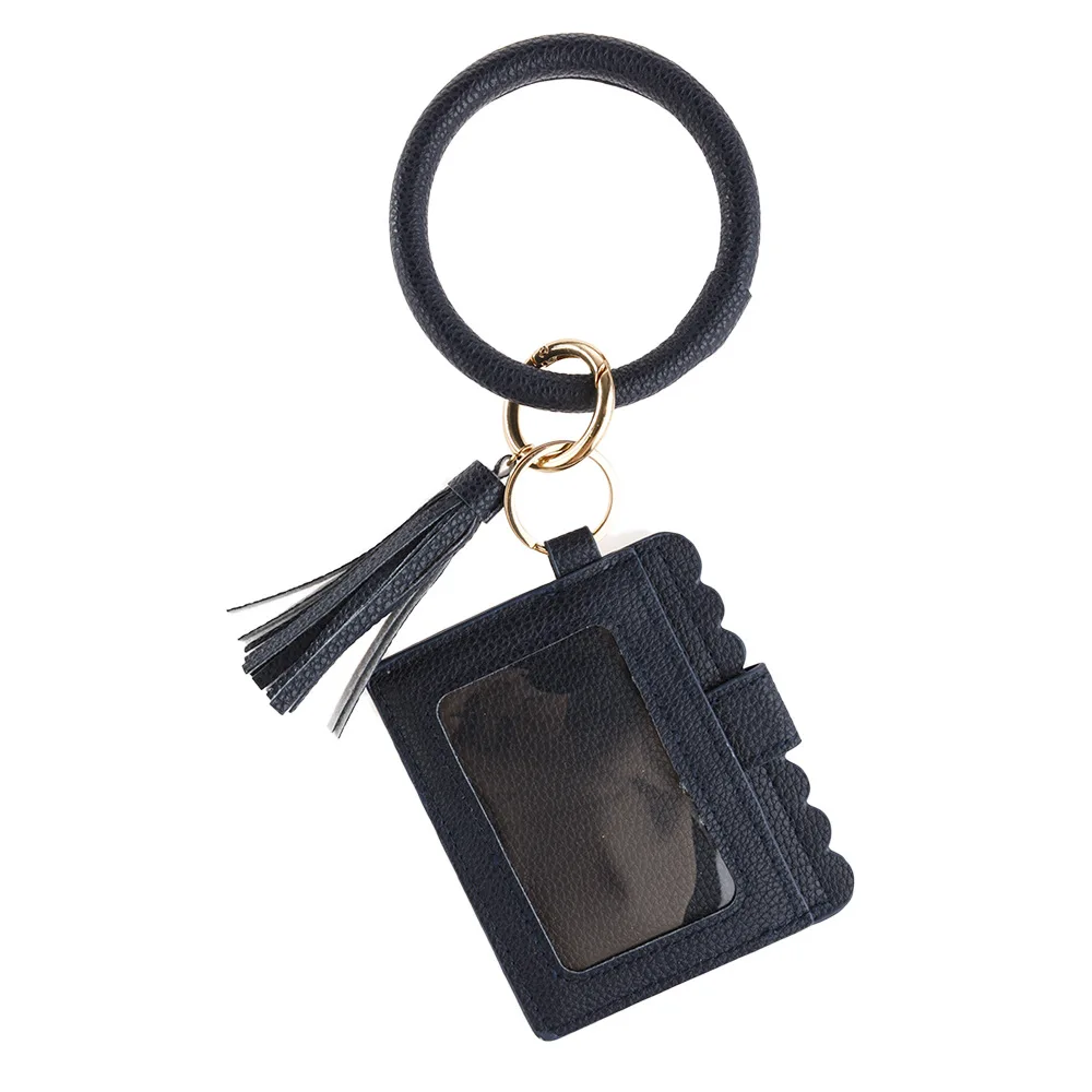 MARYAM Luxury Designer Genuine Leather RFID wallets for women, The best  black credit card holder for women, the most beautiful wristlet keychain