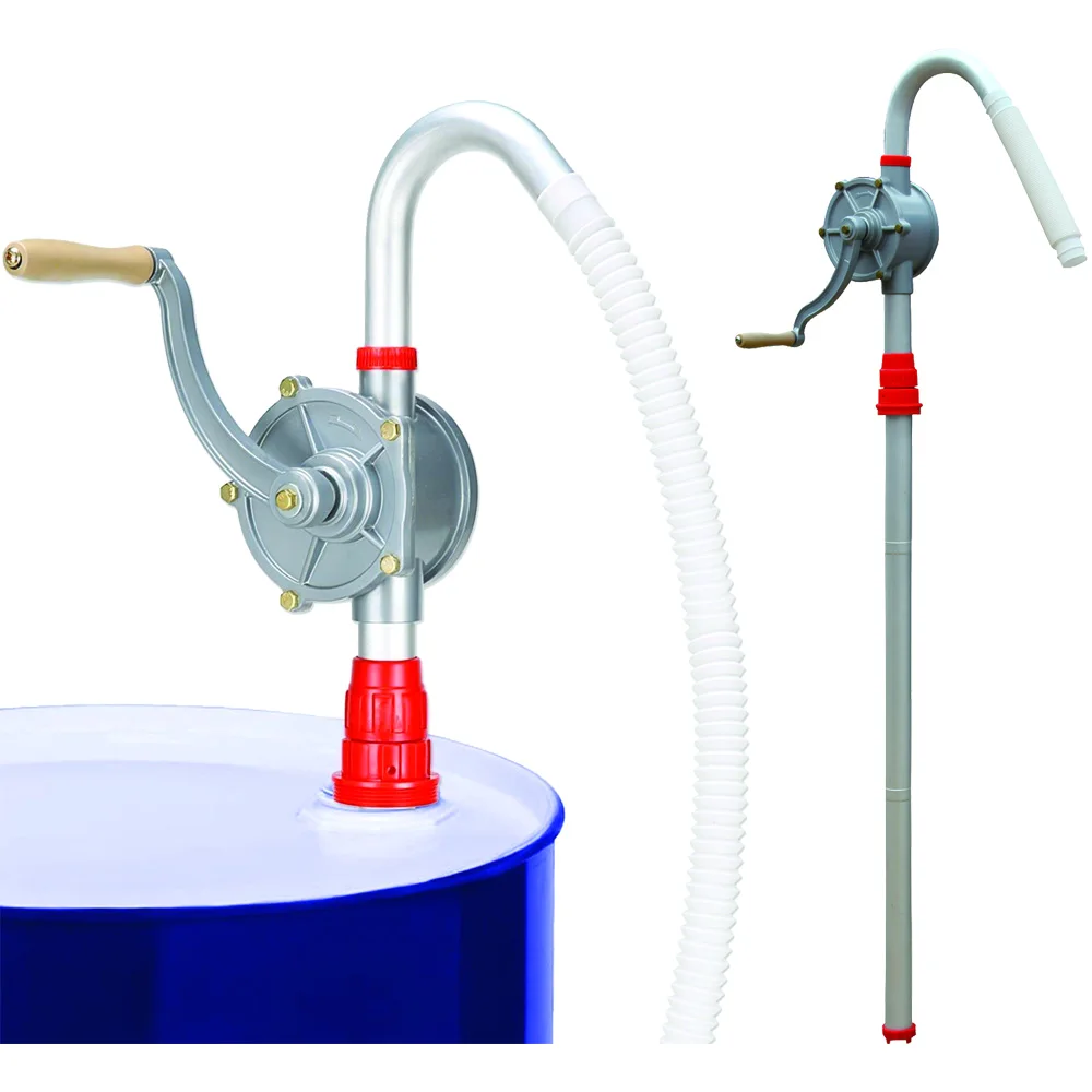 Rotary Hand Oil Pump Diesel Fuel Barrel Drum Syphon Transfer Cooking Oil Pump 
