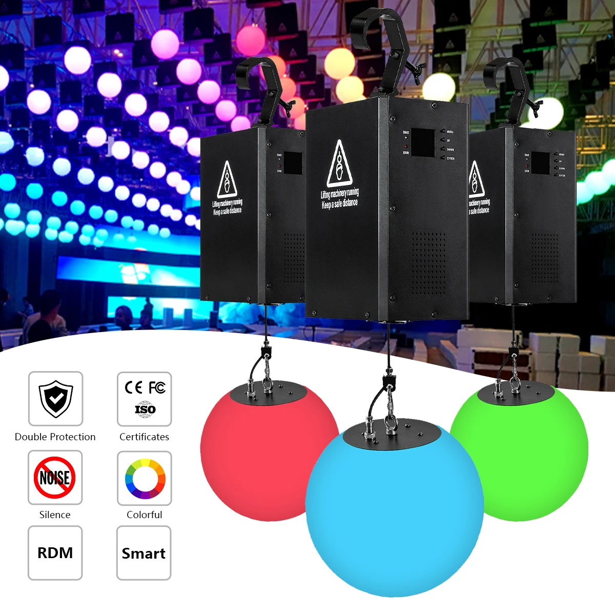 DMX 512 Control Ball LED Kinetic Stage Lights for Bar Decoration Ball Led Kinetic Ball Lights