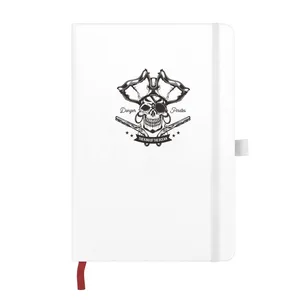 Custom High-end Business Leather Hardcover Notebook Durable Sewing Binding Multi-page Easy-to-Write No Ink Leakage Office Use