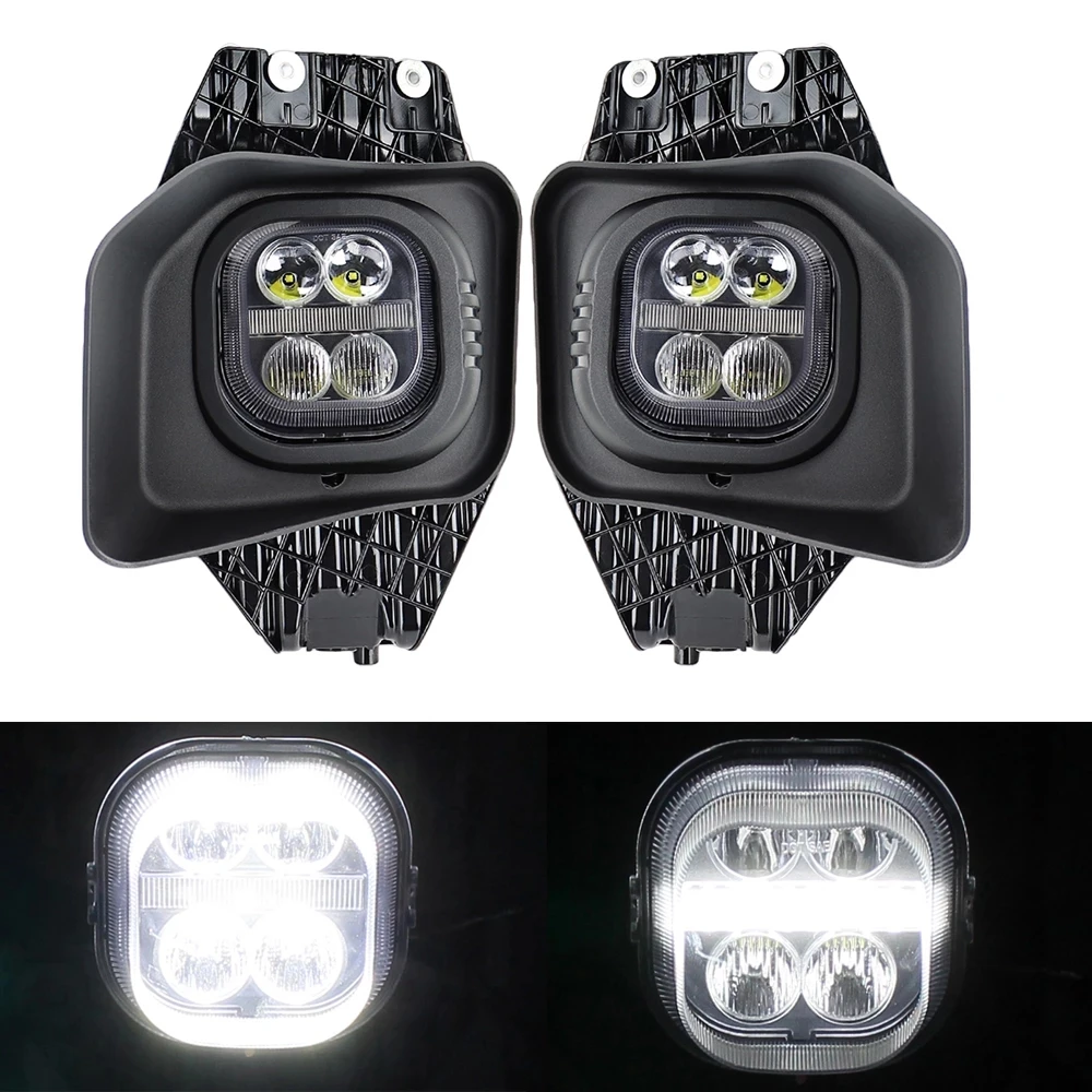 White LED Fog Light LED Driving Lights DRL Compatible with Ford F250 F350 F450 2011-2016