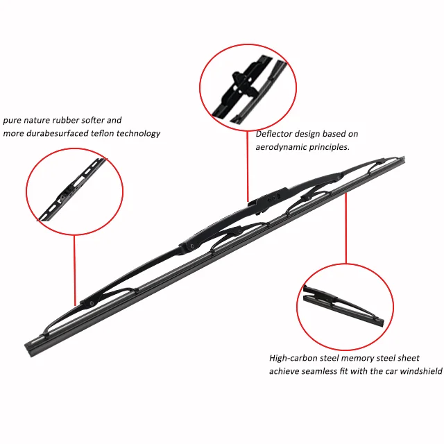 Design 14''-28'' T650 Bone Wipers Automotive Replacement Windshield ...