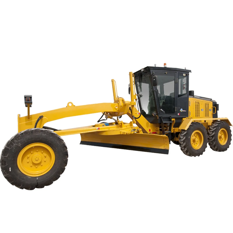 140hp Road Motor Grader SG14-B5 with A/C cabin front blade rear ripper in stock