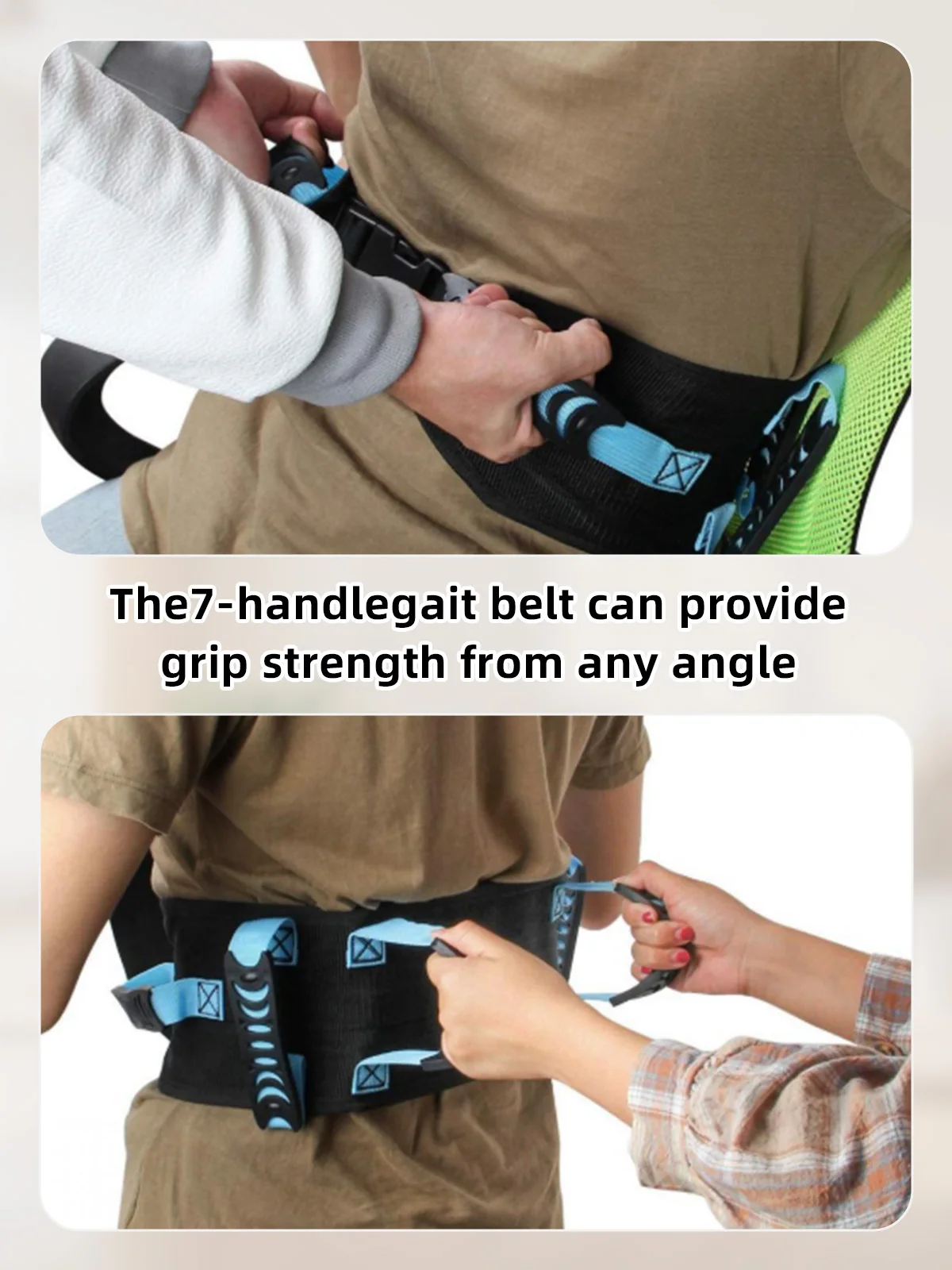 Wholesale Elderly Patient Lift Gait Belt Transfer Handling Fabric Belt - product detail 3