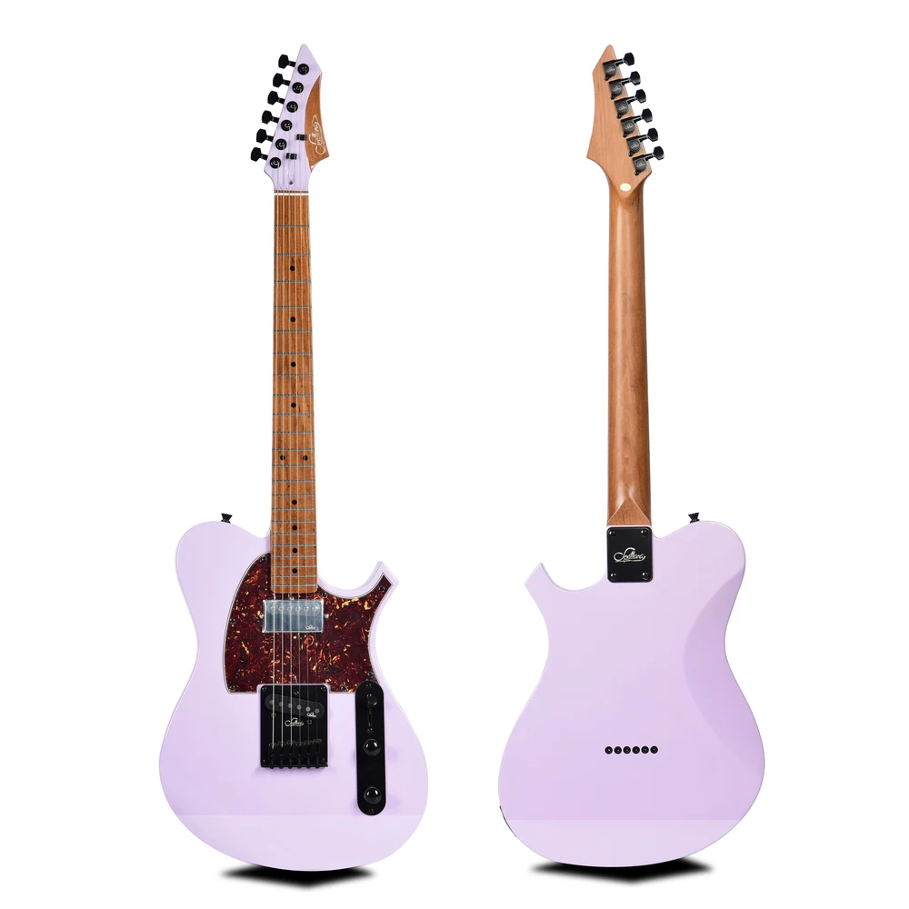 Factory Direct Wholesale Single Wave High Quality High Glossy Electric Guitar With Single Humbucker Pickup OEM Guitar
