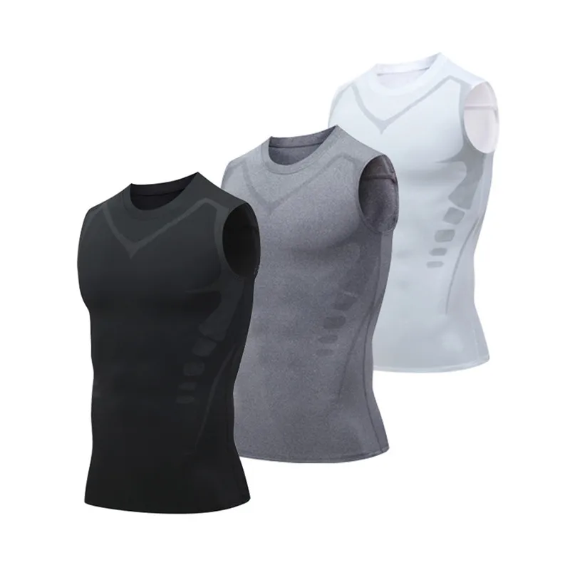 Ionic Shaping Vest For Men Ice-Silk Slimming Vest Body Shaper ...