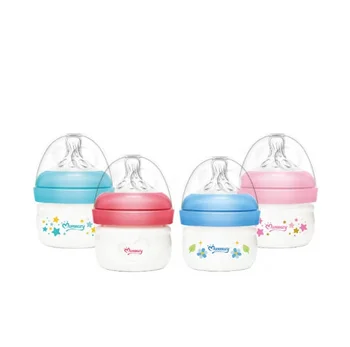 Ready Goods Durable Safe Baby Milk Bottle 2oz/60ml Wide-neck Baby Feeding Bottle for New Born BPA FREE Baby