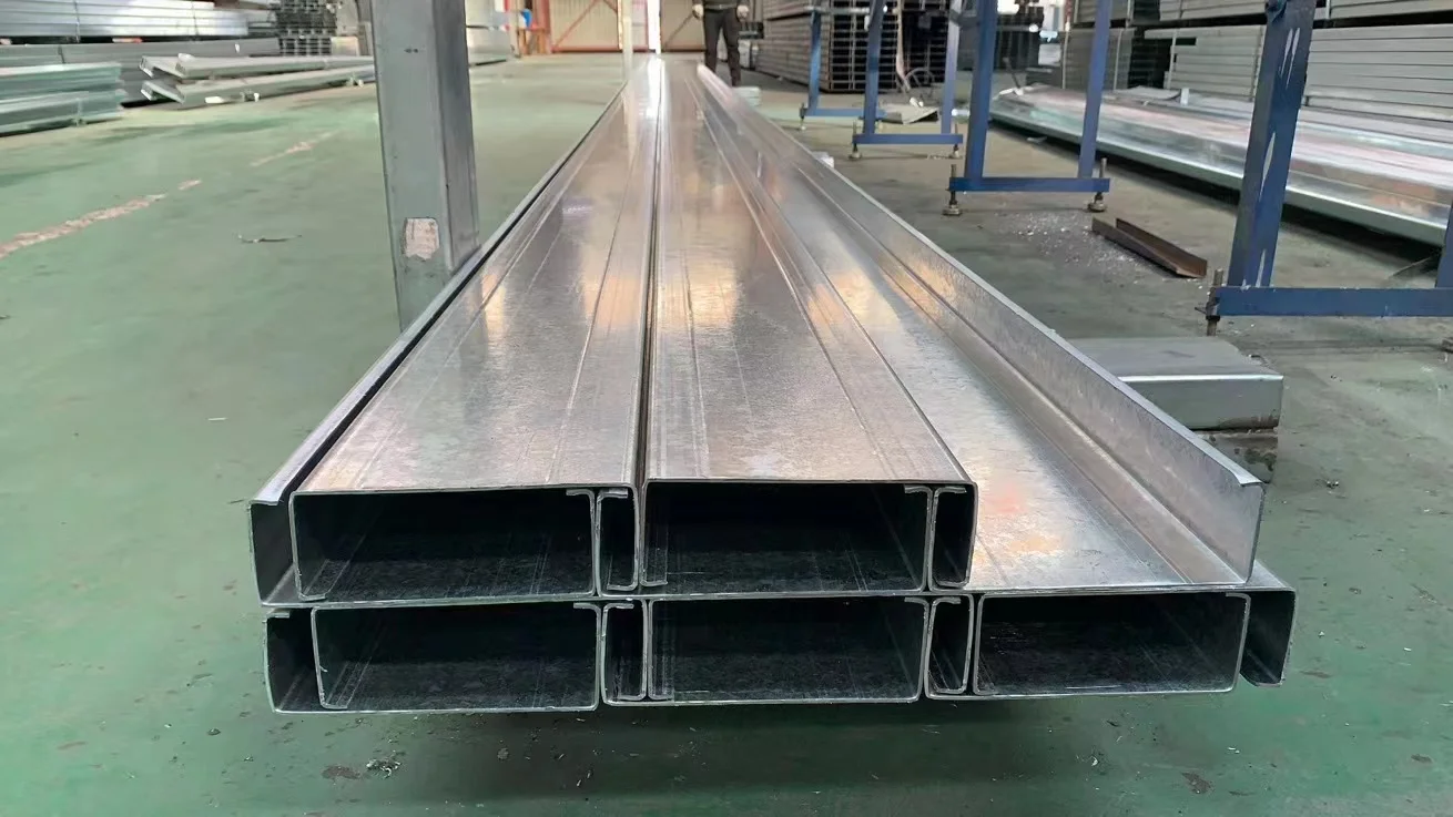 Standard Sizes Of Steel Lip Channel C Section Galvanized Roof Purlins ...