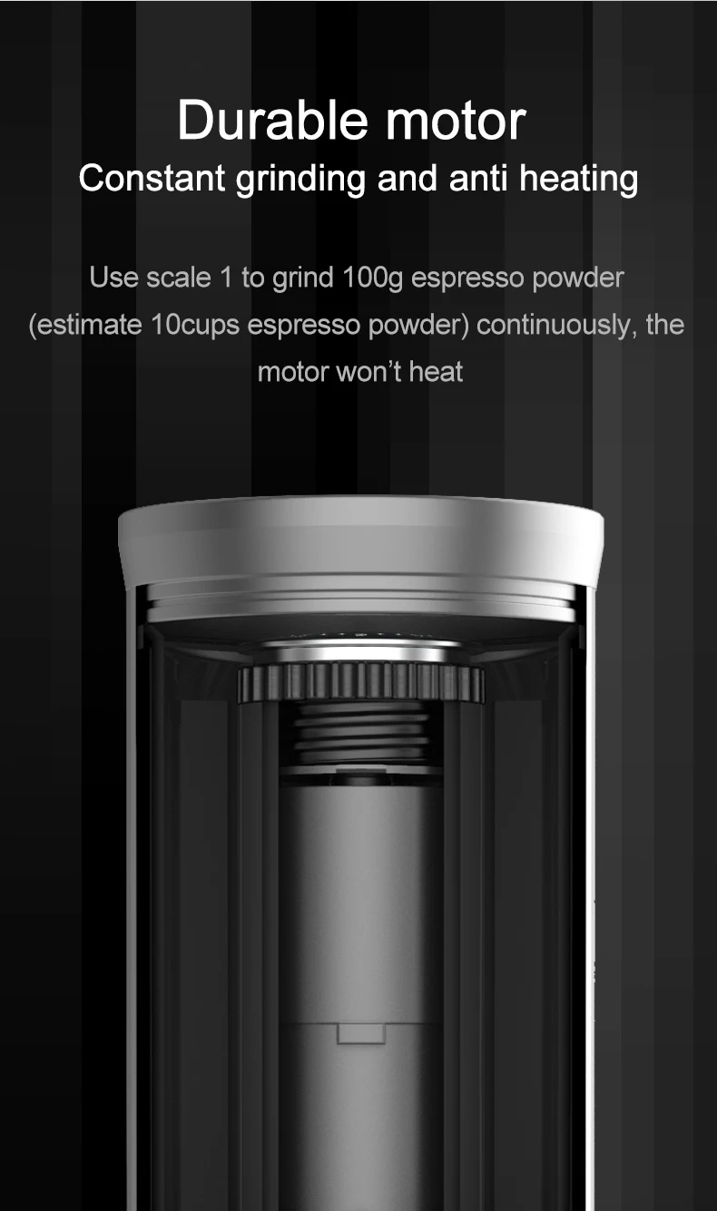 Zerohero Portable 6 Core Burrs Aluminium Alloy Body Usb Rechargeable