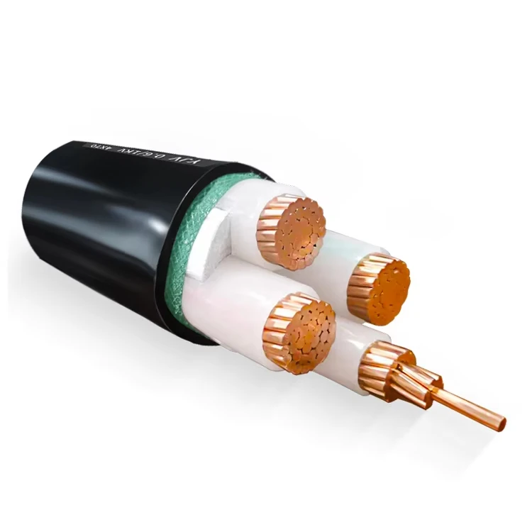 0.6/1kV điện áp thấp 4 lõi 95mm 240mm vuông đồng xlpe cách điện bọc thép ngầm PVC cáp điện