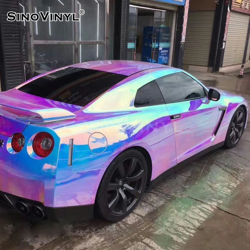 CL-CR Chrome Rainbow Holographic Car Wrap Vinyl Film - SINO VINYL