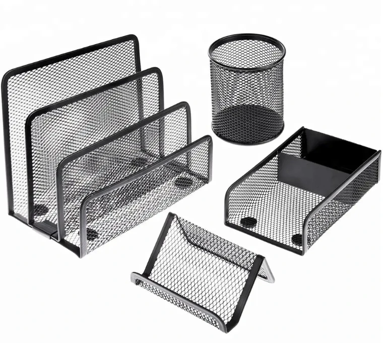 New Metal Mesh Office Stationery Set School and Office Kawaii Stationery Stationery Items