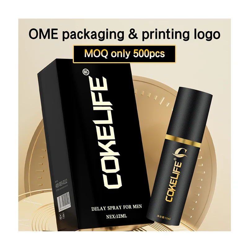 CokeLife OEM Plant Extract 12ml Men Delay Spray Long Time Keep Mens Power Sex  Adult Peineili Delay Spray for Men