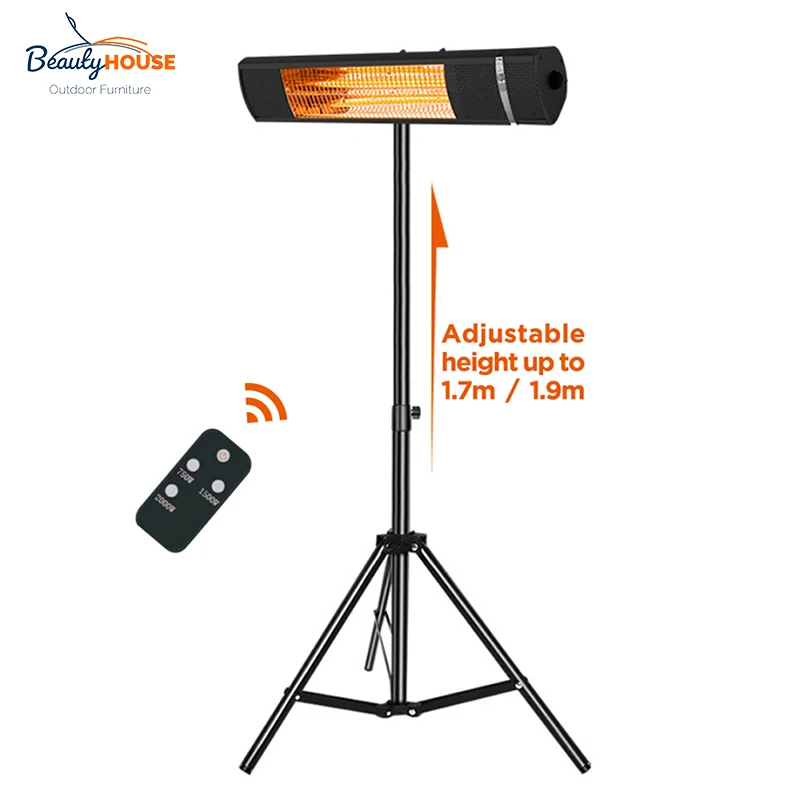 Hot Sale Adjustable Power 650/1300/2000w Electric Wall Mounted Halogen