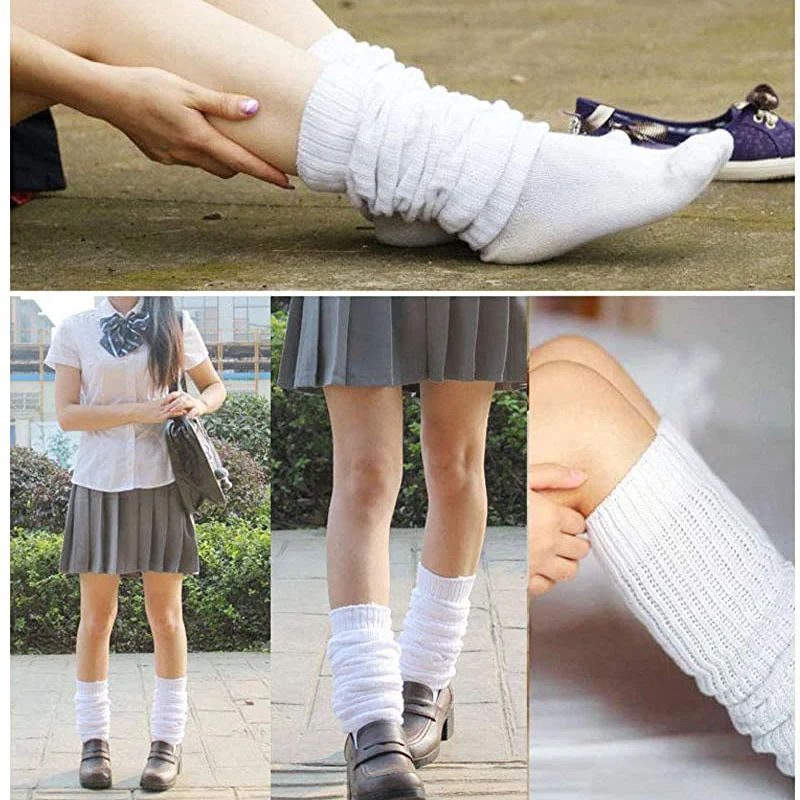 Длинные Гетры женские вязаные свободные чулки индивидуальные ребристые гетры оптовая продажа носки до колена для девочек