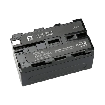 FB NP-F750-B Customizable 4400mAh Lithium Ion Wireless Digital Battery Monitor Battery Security Camera Fill Light LED Battery