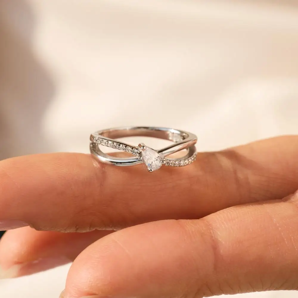 KAKODIY Zirconia 5A Jewelry Ring Women Wedding Engagement 925 Sterling Silver Ring detail 6