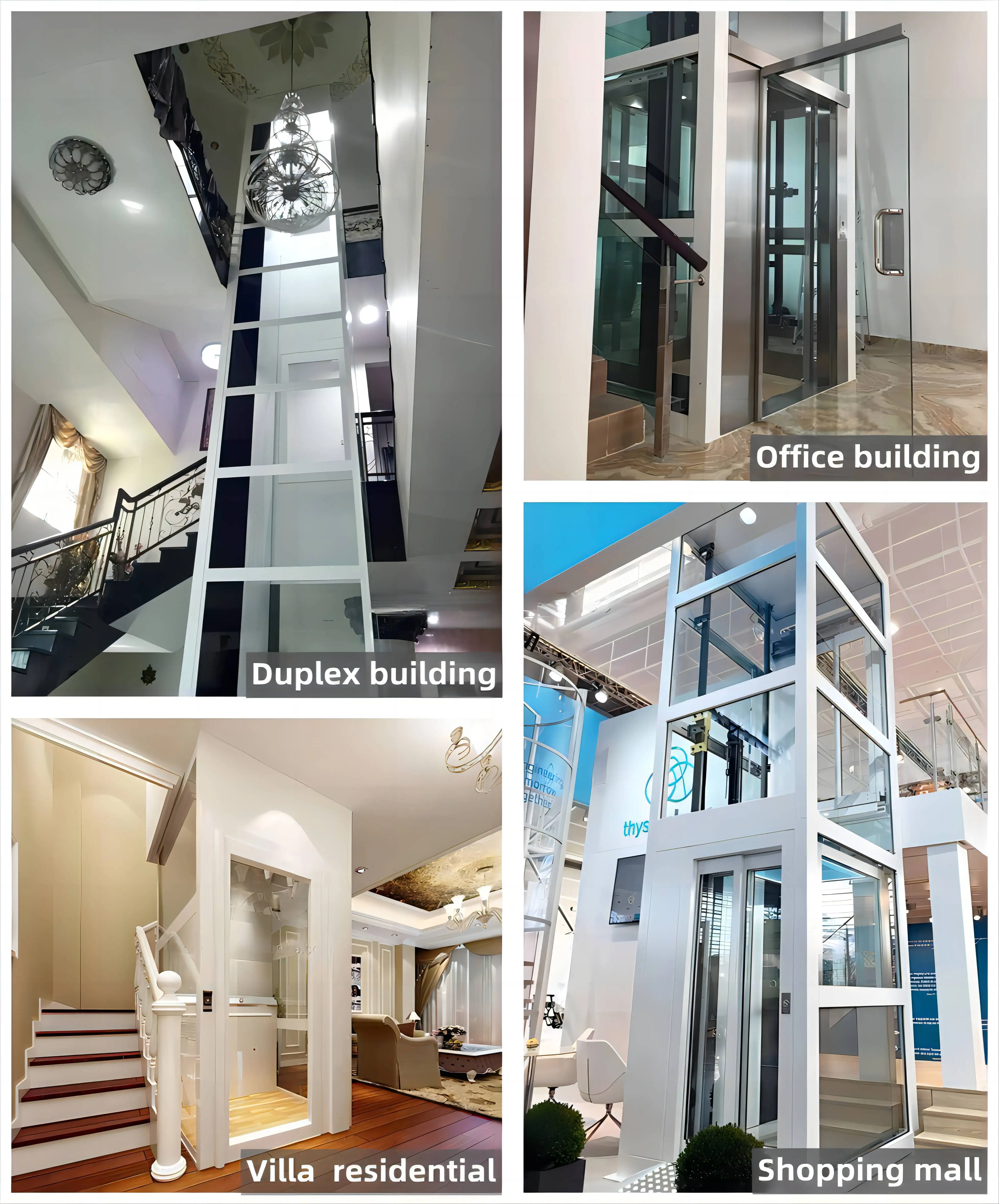 6m Small Handicap Platform Villa Lifts Kit Used Home Elevators