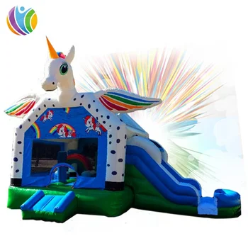 UV Protective pleasure ground unicorn inflatable jumping castle, bouncer castle house, commercial kids jumping castle for sale