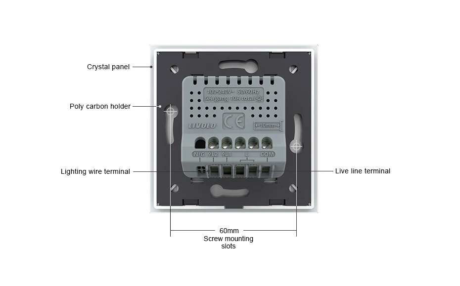 Livolo EU Electrical Switches Touch Wireless Remote Control Electrical Switch