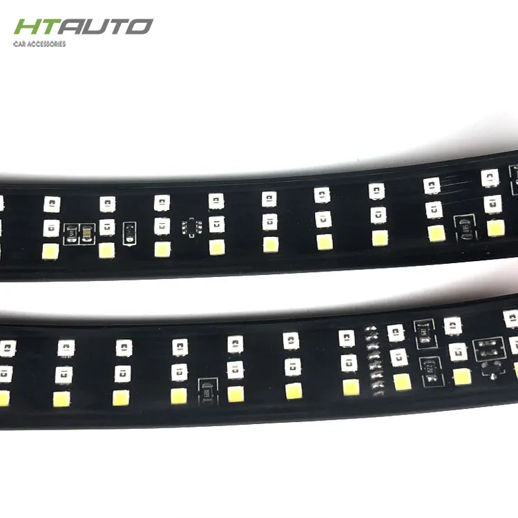 
HTAUTO Redline Тройная светодиодная световая балка для задних ворот с последовательным янтарным поворотным сигналом, полнофункциональный обратный тормоз 