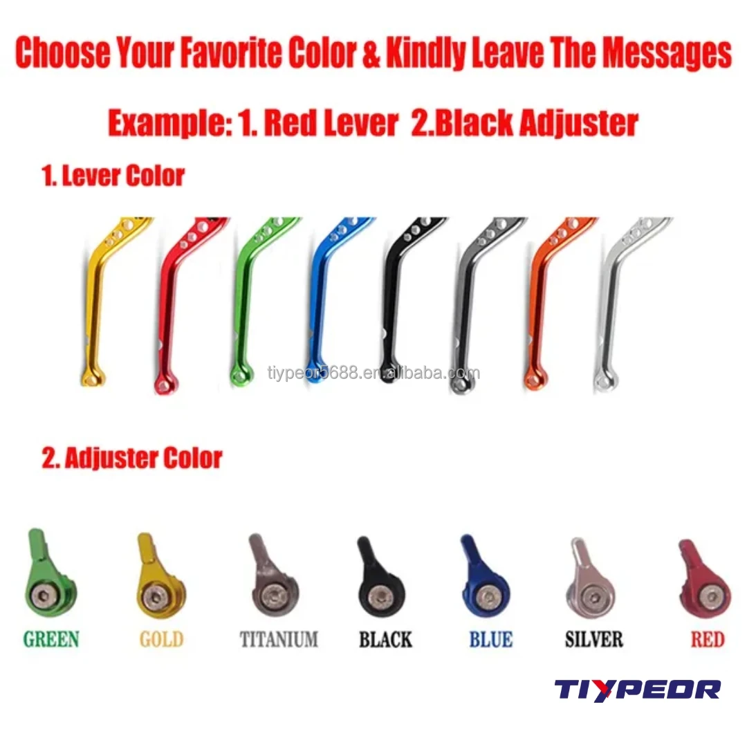 product tiypeor motorcycle dual disc brake handle universal cnc aluminum dual brake clutch lever motorcycle modification accessories652-10