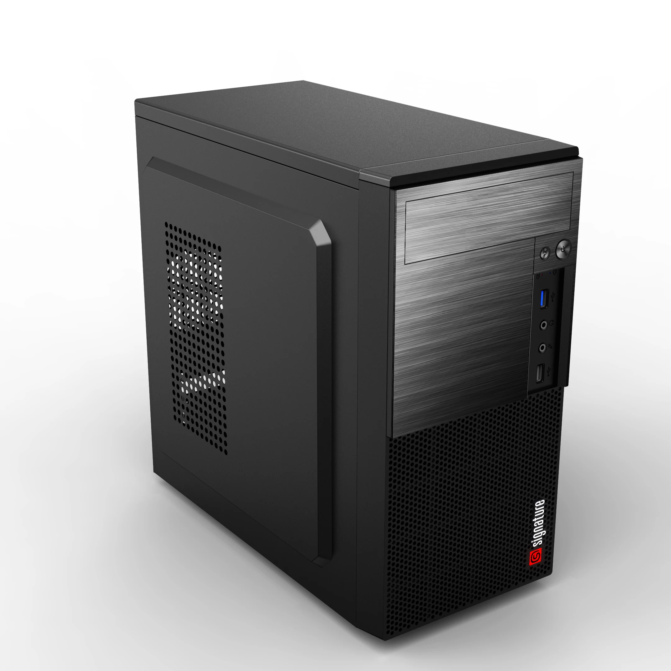 Oem Odm Office Computer case Classic Design MATX  PC Cabinet with Plastic AUDIO and USB