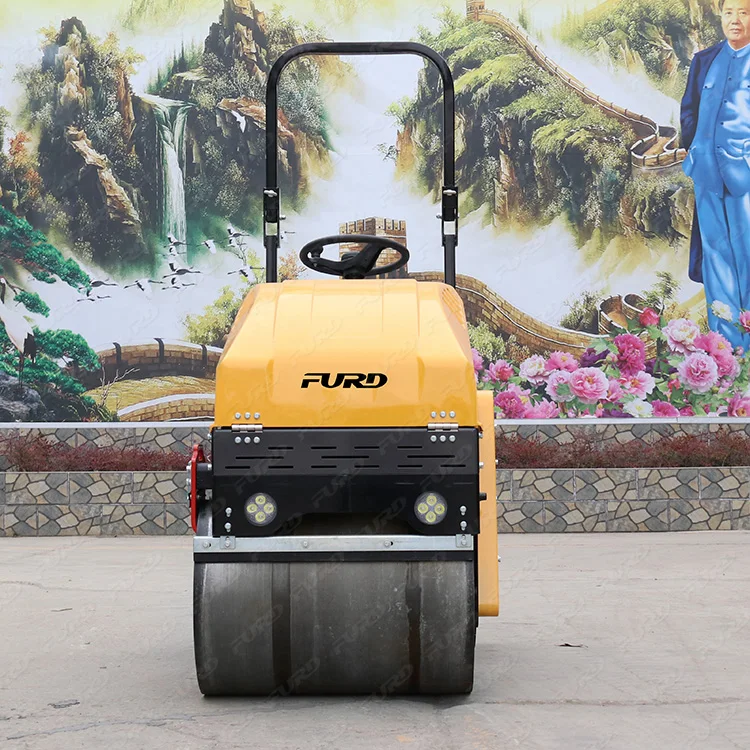 Manned Vibrating Road Roller Compactor Double Drum  Cheap Price for Sale