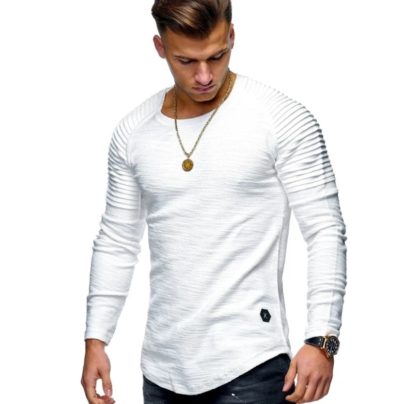 Rams T Shirt Men's Fashion Spring and Summer Casual Short Sleeved Round  Neck Solid Color T Shirt Top Long Sleeve |