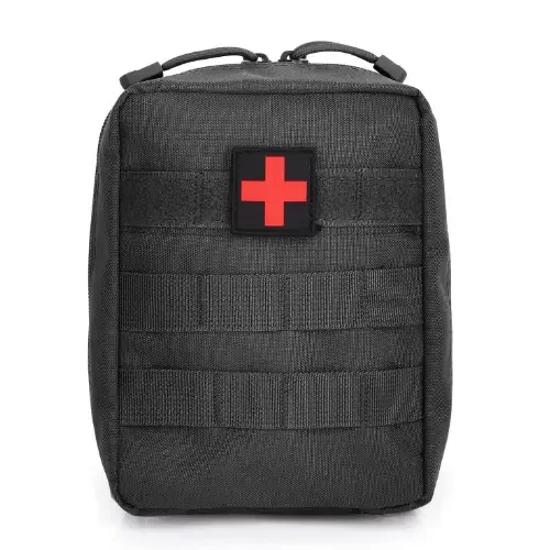 Anthrive Durable 600d Nylon Black First Aid Kit Ifak Tactical Rip Away ...