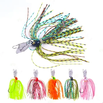 CHEERY High Quality 8CM 11.4G Chatterbait Lure 120mm Spinner Jig with Rubber Skirts for River and Stream Fishing – Soft Lure – view 3